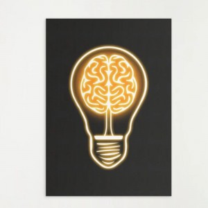 LAMPE CERVEAU ART POUR IMPRESSION