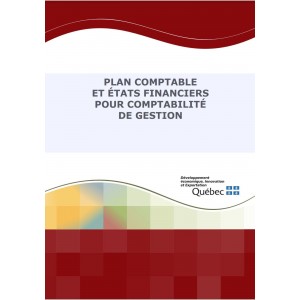 PLAN COMPTABLE ET ÉTATS FINANCIERS POUR COMPTABILITÉ DE GESTION