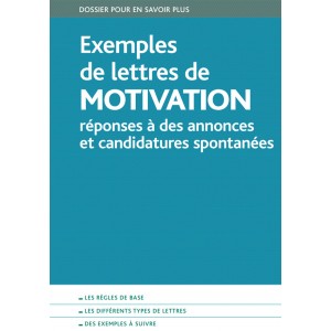 Exemples  de lettres de MOTIVATION