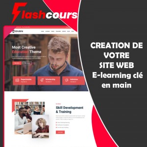 CREATION DE  VOTRE  SITE WEB  E-learning clé en main   