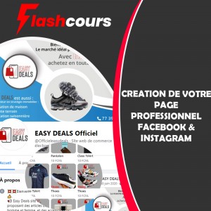 CRÉATION DE VOTRE PAGE FACEBOOK PROFESSIONNEL & INSTAGRAM